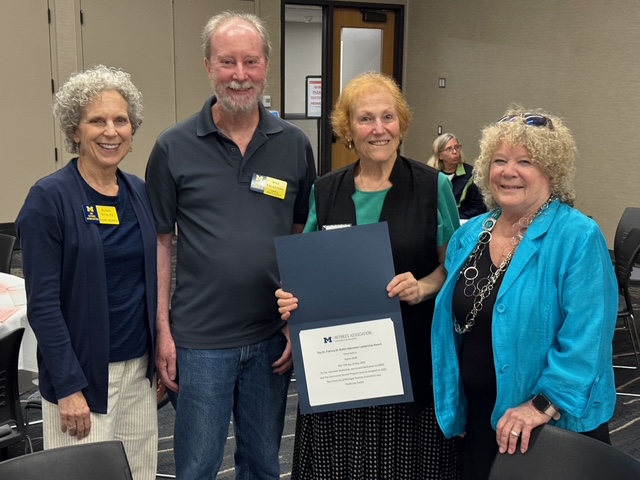Karen Shill receiving the 2025 UMRA Distinguished Volunteer Award